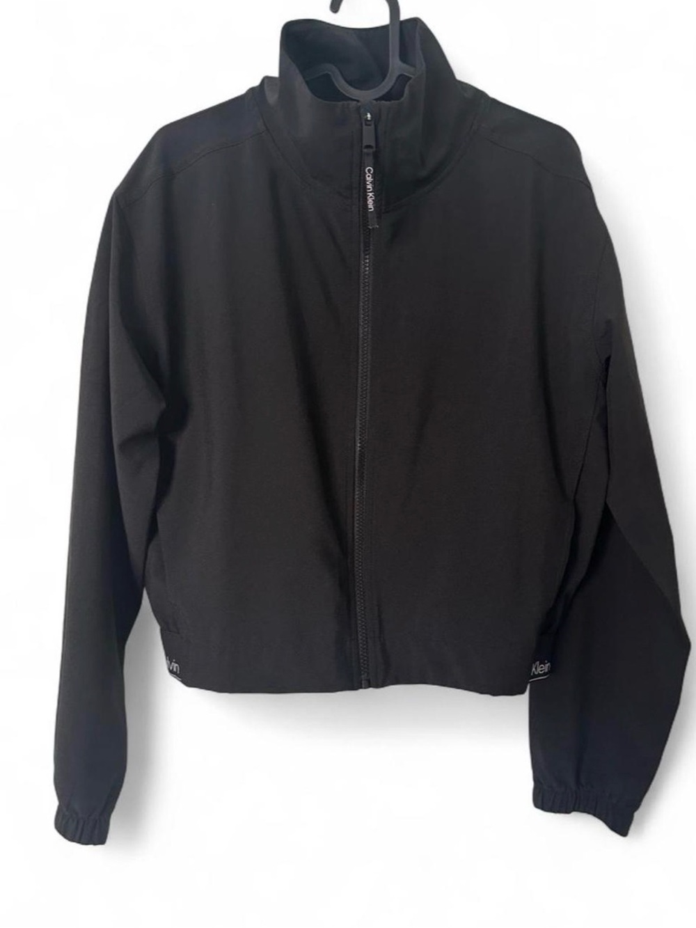 Calvin Klein Black Full-Zip Bomber Jacket